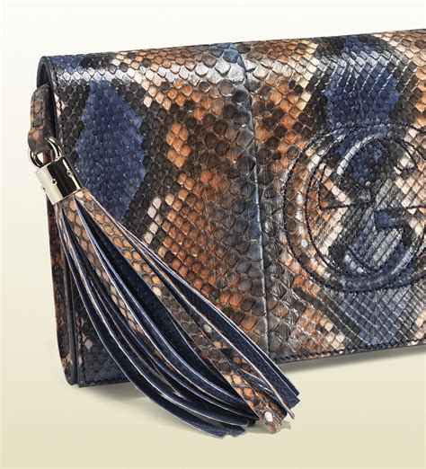 python gucci bag|gucci blue python bag.